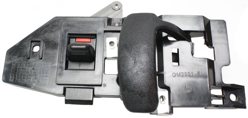 Front Interior Door Handle, Black (Zinc) for Chevrolet Express/GMC Savana Van 1996-2023, Left (Driver), Replacement