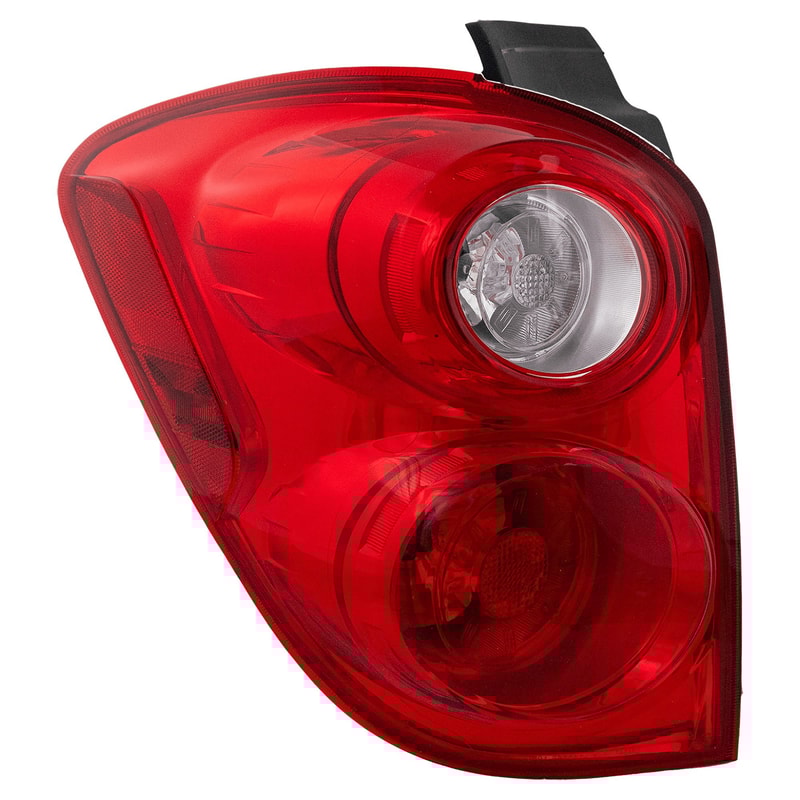 Tail Light Assembly for Chevrolet Equinox 2010-2015, Left (Driver), Red and Clear Lens, Replacement