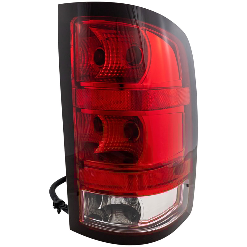 Tail Light Assembly for Chevrolet Silverado/Sierra 1500 (2009-2013), 2500 HD/3500 HD (2011-2014), Right (Passenger), Type 1, Denali/Hybrid Models, Replacement