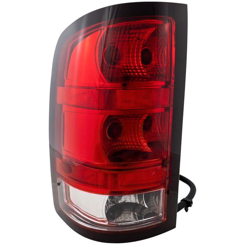 Tail Light Assembly for Chevrolet Silverado/Sierra 1500 (2009-2013), 2500 HD/3500 HD (2011-2014), Left (Driver), Type 1, Denali/Hybrid Models, Replacement