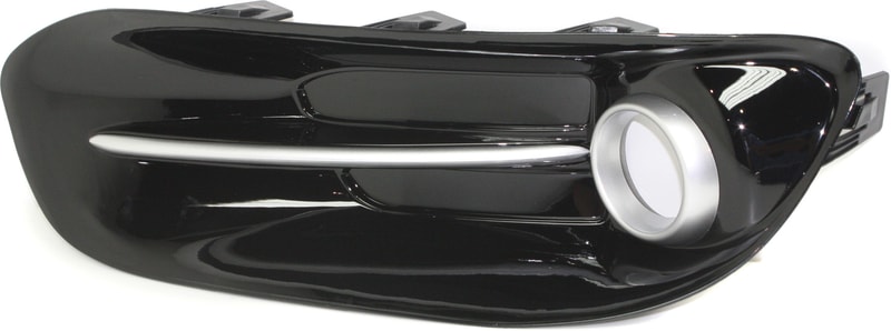 Front Fog Light Molding for Dodge Dart 2013-2016, Right (Passenger), Primed (Ready to Paint), Replacement