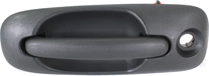 Front Exterior Door Handle for Chrysler Town and Country 2001-2007, Left (Driver), Textured Black with Keyhole, Replacement