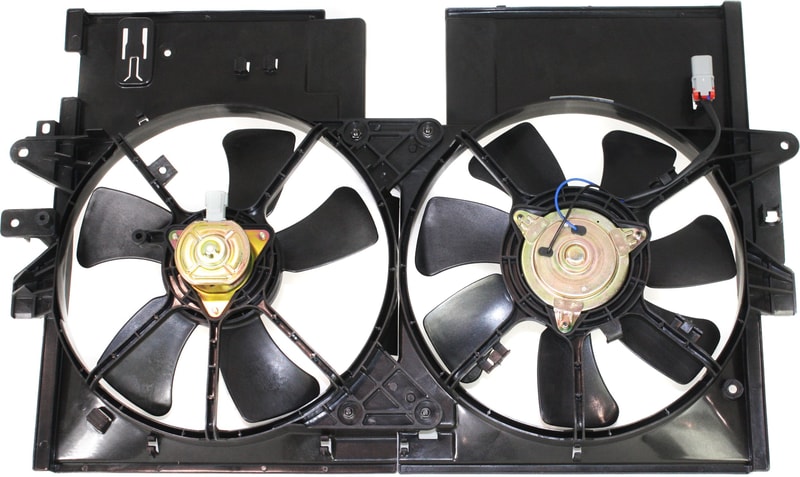 Radiator Fan Assembly for Ford Escape 2005-2007, Dual Fan, 2.3L Engine, Excludes Hybrid Model, Replacement