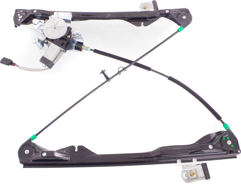 Front Window Regulator with Power Motor for Ford Focus 2008-2011, Right (Passenger), 4-Door Sedan, Replacement