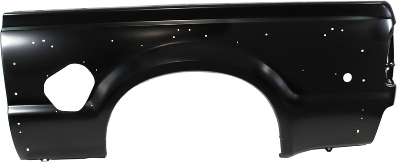Rear Quarter Panel for Ford F-SERIES SUPER DUTY P/U, 1999-2010, Left (Driver), Primed (Ready to Paint), 7 ft. Bed, Dual Rear Wheels, Replacement