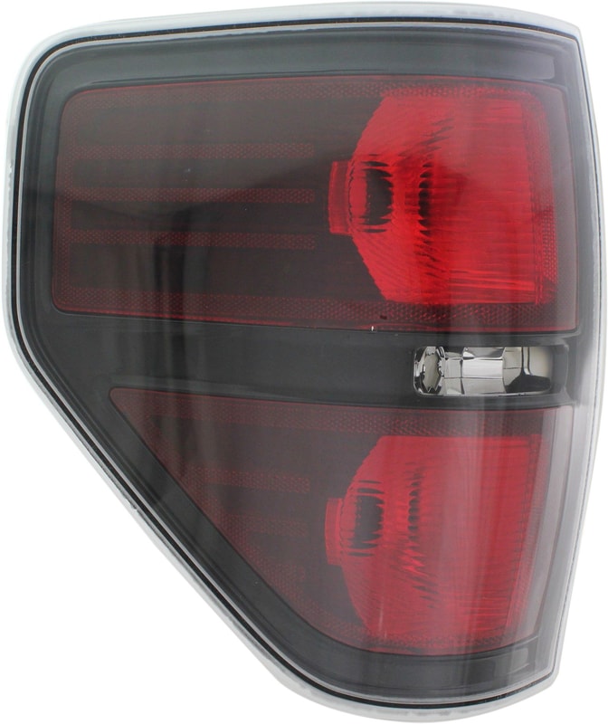 Tail Light Lens and Housing for Ford F-150 2010-2014, Left (Driver), Styleside, Harley-Davidson Edition/SVT Raptor Model, Replacement