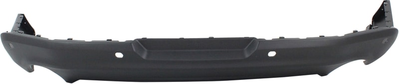Rear Lower Valance for 2012 Ford Mustang, Textured Bumper Extension with Rear Object Sensors, for Base Model, Replacement