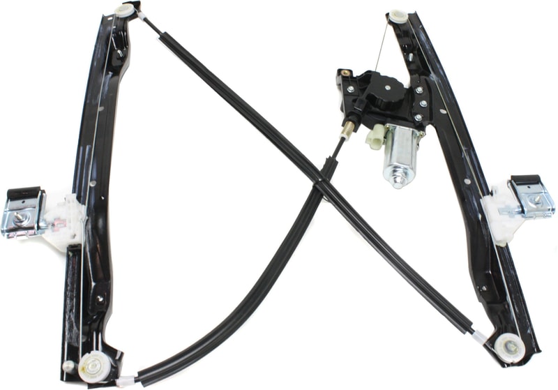 Front Window Regulator for Chevrolet Trailblazer 2002-2009, Right (Passenger), Power, with Motor, Replacement