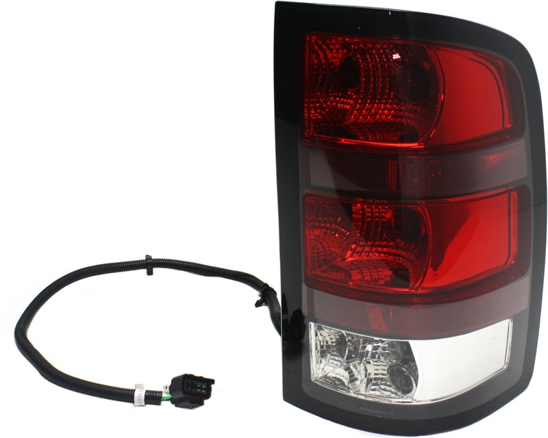 Tail Light Assembly for GMC Sierra 1500 2007-2010, Right (Passenger) Side, Denali Model, New Body Style, Replacement