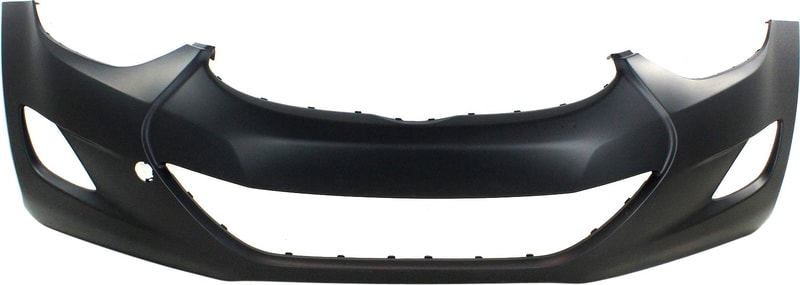 Front Bumper Cover for Hyundai Elantra 2011-2013, Primed (Ready to Paint), Sedan, USA Built Vehicle, Replacement