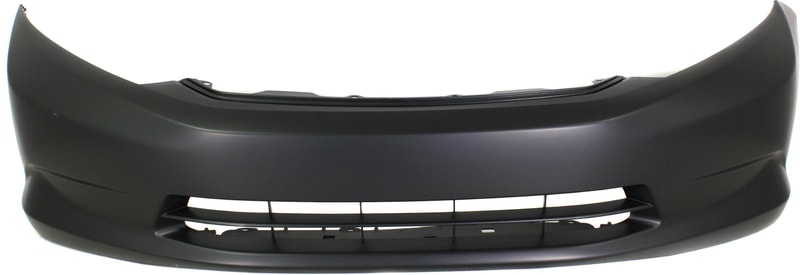 Front Bumper Cover for 2012-2012 Honda Civic DX/HF/LX Sedan Models, Primed (Ready to Paint), without Fog Light Holes, Replacement