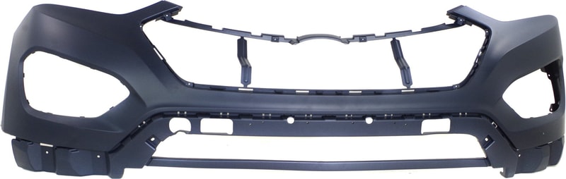 Front Bumper Cover for Hyundai Santa Fe 2013-2016, Upper, Primed (Ready to Paint), Replacement