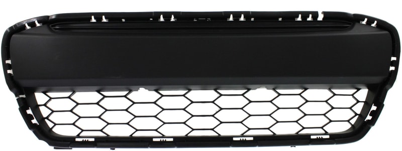 Front Bumper Grille for Honda Civic 2012-2013, Textured Gray, Coupe, Excluding Si Model, Replacement