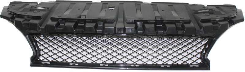 Front Bumper Grille for Honda Civic 2014-2015, Textured Black, Excludes SI Model, Coupe, Replacement