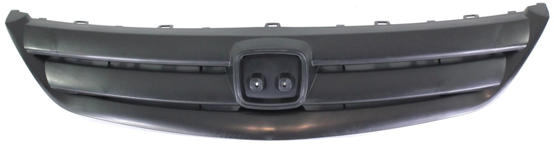Plastic Grille for Honda Civic 2001-2003, Textured Black Shell and Insert, Sedan, Replacement