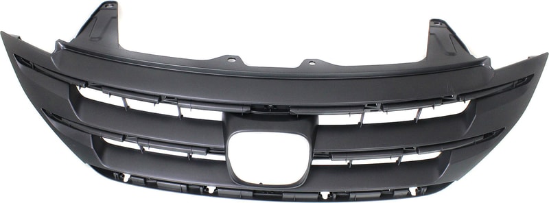 Painted Black Shell and Insert Grille for 2012-2014 Honda CR-V, Compatible with Canada/Mexico/USA Built Models, Replacement (CAPA Certified)