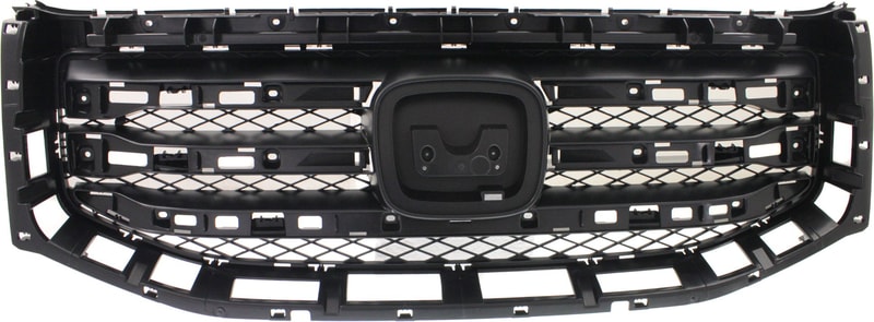 Textured Black Shell and Insert Grille for Honda Pilot 2012-2015, Replacement