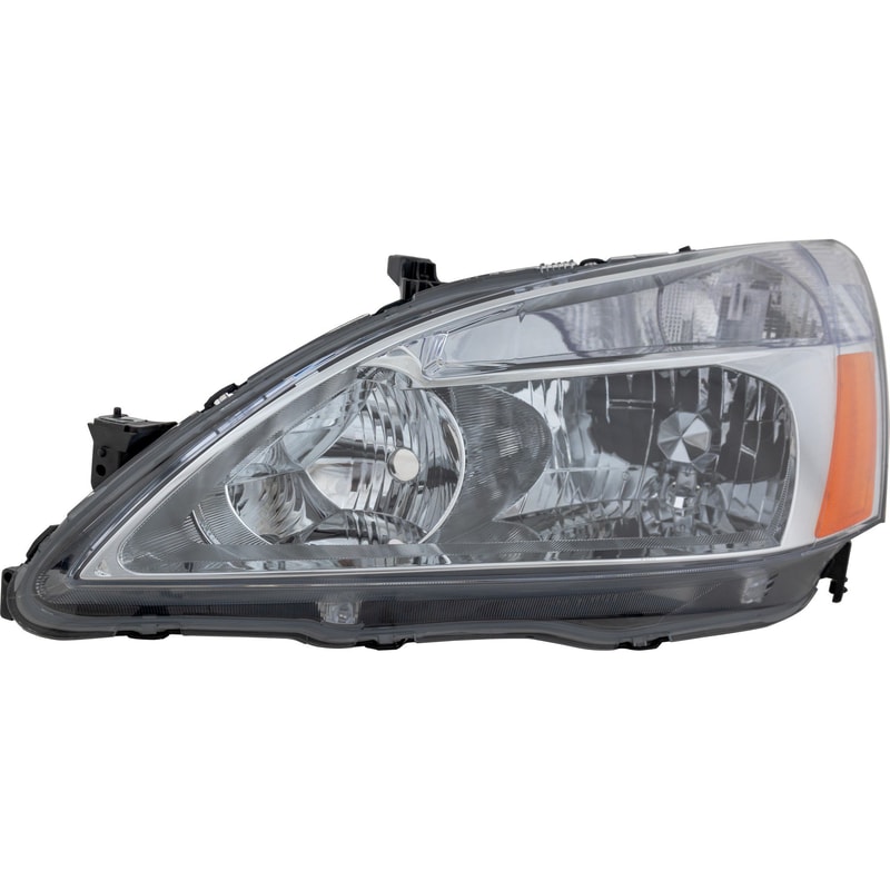 Headlight for Honda Accord 2003-2007, Left (Driver) Side, Lens and Housing, Halogen, Replacement