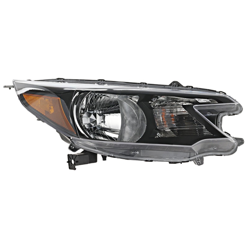Headlight Assembly for Honda CR-V 2012-2014, Right (Passenger), Halogen, Replacement