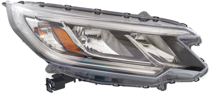 Headlight Assembly for Honda CR-V 2015-2016 Right (Passenger), Halogen, without LED Daytime Running Light, LX Model, Replacement