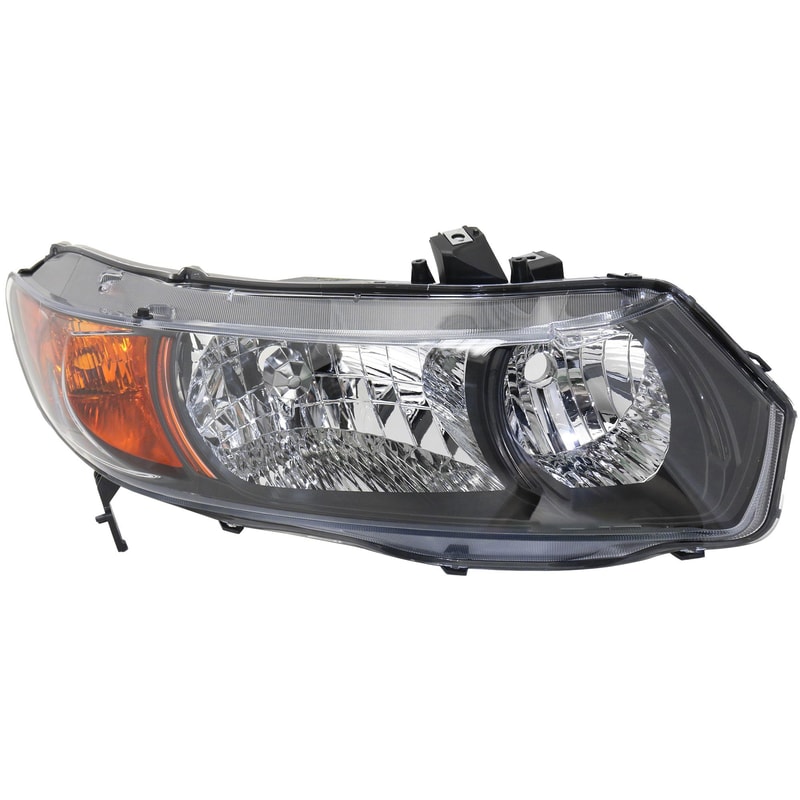 Headlight Lens and Housing for 2006-2007 Honda Civic, Right (Passenger) Side, Halogen, Auto/5-Speed Manual Transmission, Coupe, Replacement