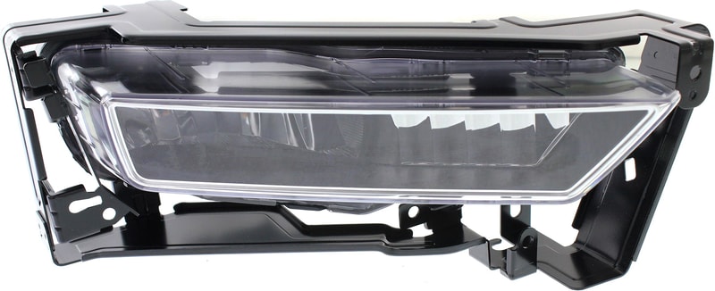 Front Fog Light Assembly for Honda Accord 2013-2015, Right (Passenger) Side, with Chrome Bezel Border, Excluding Hybrid Model, Sedan, Replacement