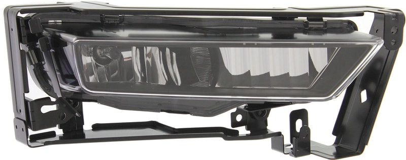 Front Fog Light Assembly for 2013-2015 Honda Accord, Right (Passenger) Side with Black Bezel Border, Excludes Hybrid Model, Sedan, Replacement (CAPA Certified)