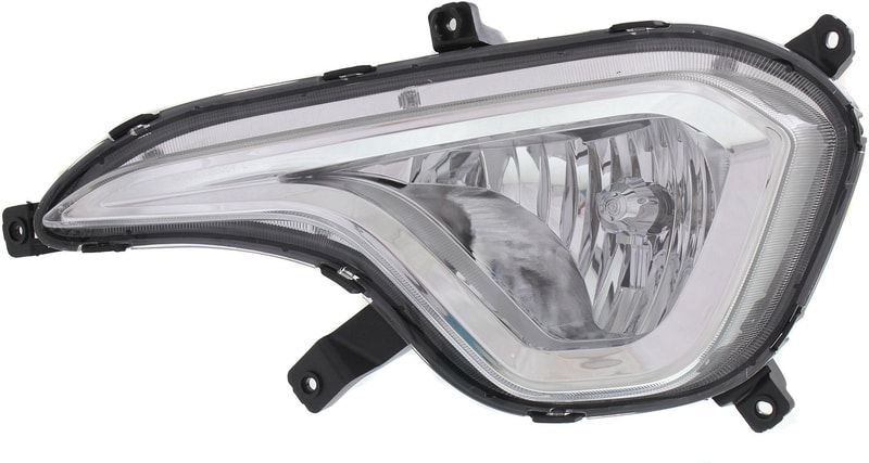 Front Fog Light Assembly for Hyundai Santa Fe 2013-2016, Left (Driver) Side, Replacement