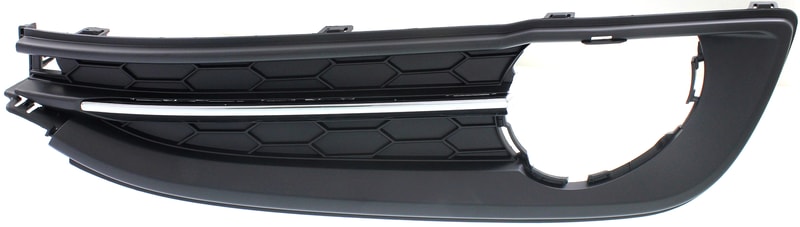 Front Fog Light Molding for Honda Civic 2013-2014, Right (Passenger), Primed (Ready to Paint), 2.4L Eng., Sedan, Replacement