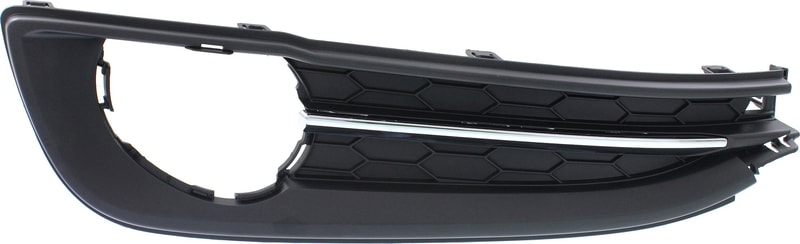 Front Fog Light Molding Primed (Ready to Paint) for Honda Civic 2013-2014, Left (Driver), 2.4L Engine, Sedan, Replacement
