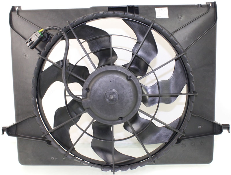 Radiator Fan Assembly for Hyundai Sonata 2006-2008, 2.4L Engine, Replacement