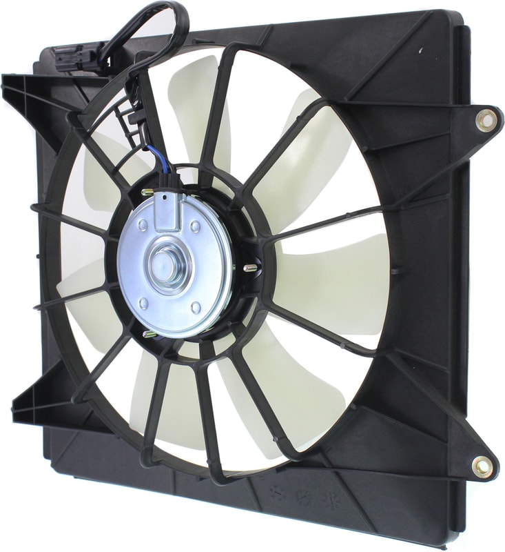 A/C Condenser Fan Assembly for Honda Accord 2008-2012, Acura TSX 2009-2014, Right (Passenger), 4 Cylinder Engine, Denso Brand, Compatible with Coupe/Sedan/Wagon, Replacement