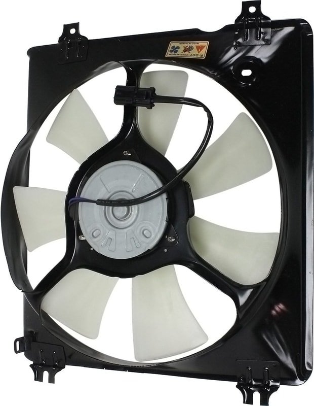 A/C Condenser Fan Assembly for Honda Accord 2008-2012/Acura RDX 2013-2015, Single Fan, Right (Passenger), 6 Cylinder, Replacement
