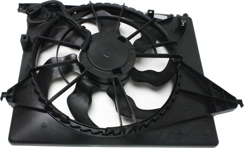 Radiator Fan Shroud Assembly for Hyundai Santa Fe 2013-2018, Kia Sorento 3.3L 2014-2015, Replacement