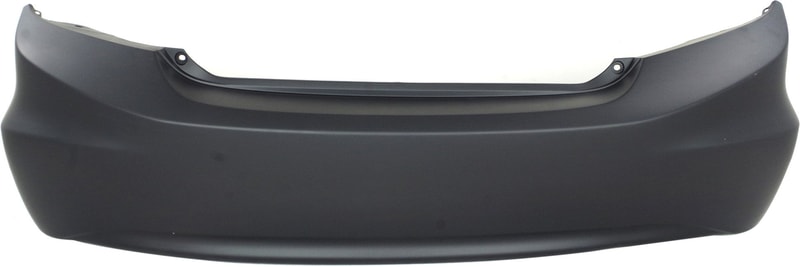 Rear Bumper Cover for 2012-2012 Honda Civic Sedan, Primed (Ready to Paint), Without Parking Assist Sensor Holes, Replacement