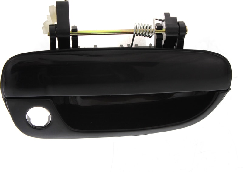 Front Exterior Door Handle for Hyundai Accent 2000-2006, Right (Passenger), Smooth Black Plastic, with Keyhole, Suitable for Hatchback/Sedan, Replacement