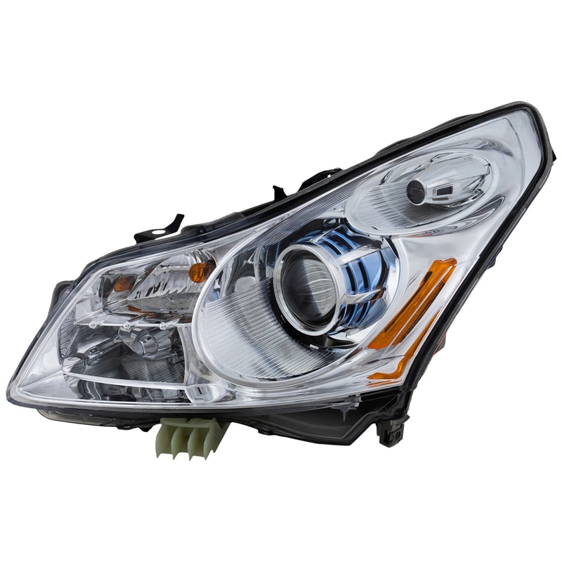 Headlight Assembly for Infiniti G37 2009, Left (Driver), HID/Xenon, with HID Kit, without Technology Package, Sedan, Replacement