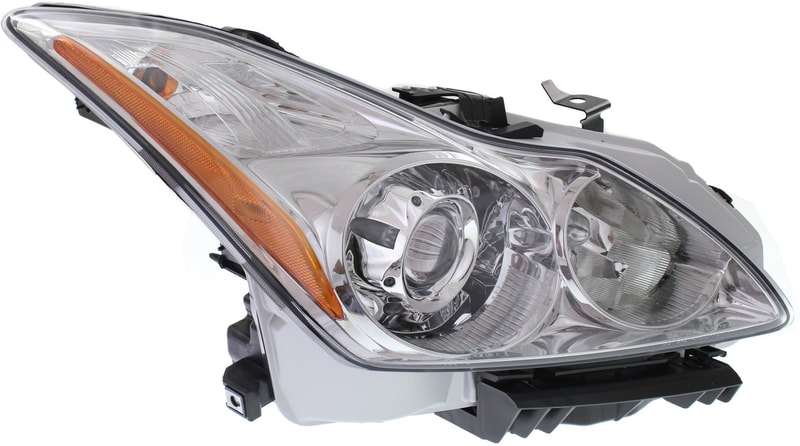 Headlight Assembly for Infiniti G37 2008-2010 Right (Passenger) Convertible/Coupe, HID/Xenon with HID Kit, Replacement