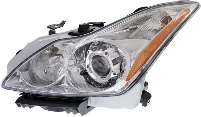 Headlight Assembly for Infiniti G37 2008-2010, Left Driver Side, HID/Xenon, with HID Kit, Convertible/Coupe, Replacement