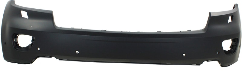 Front Bumper Cover for Jeep Grand Cherokee 2011-2013, Upper, Primed (Ready to Paint), with Headlight Washer Holes, Excludes SRT/SRT8 Models, Replacement