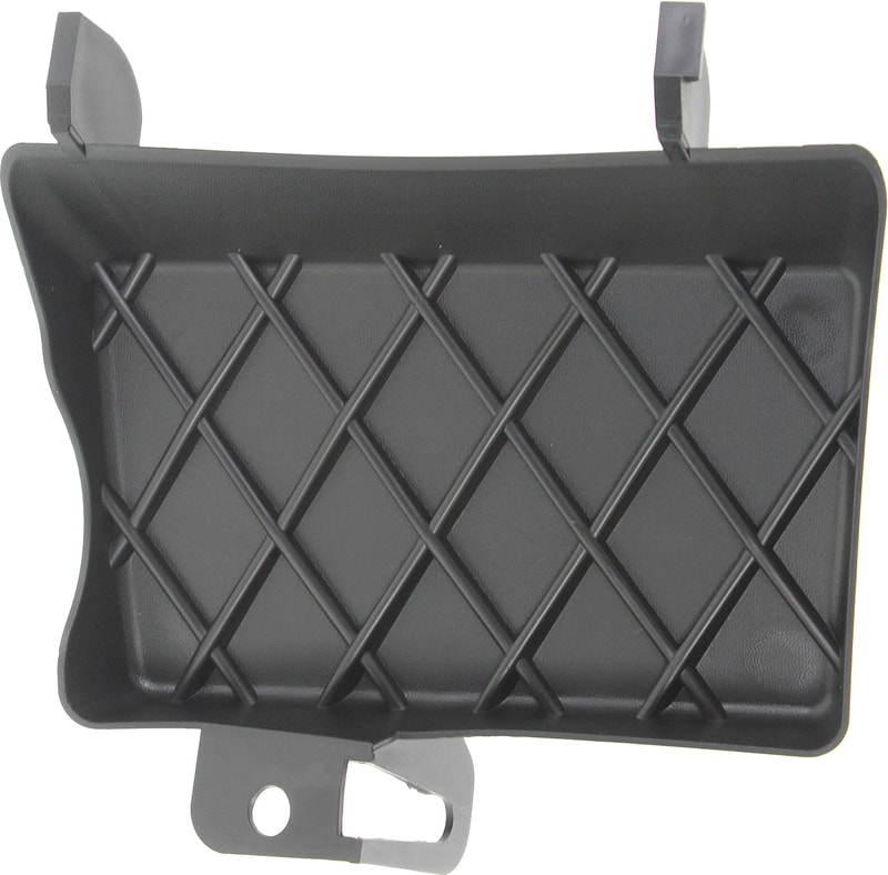 Front Bumper Tow Hook Cover in Textured Black for 2011-2013 Jeep Grand Cherokee, Left (Driver) Side, Excluding SRT/SRT8 Models, Replacement