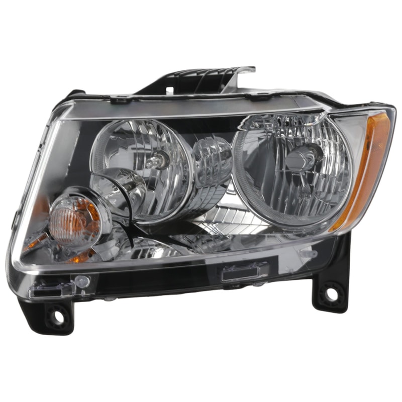 Headlight Assembly for 2011-2013 Jeep Grand Cherokee, Left (Driver) Side, Halogen, Suitable for Laredo, Laredo E, Laredo X Models, Replacement
