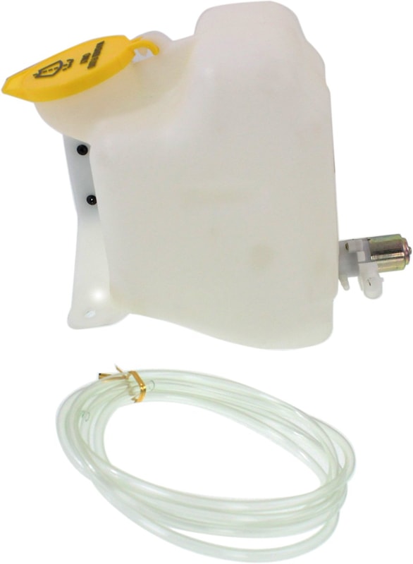 Washer Reservoir Assembly for Jeep Wrangler 1997-2002, Includes Pump and Cap, Single Pump, Replacement