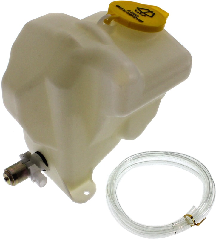 Washer Reservoir for Jeep Wrangler 2003-2006, Single Pump Assembly with Pump and Cap, Replacement
