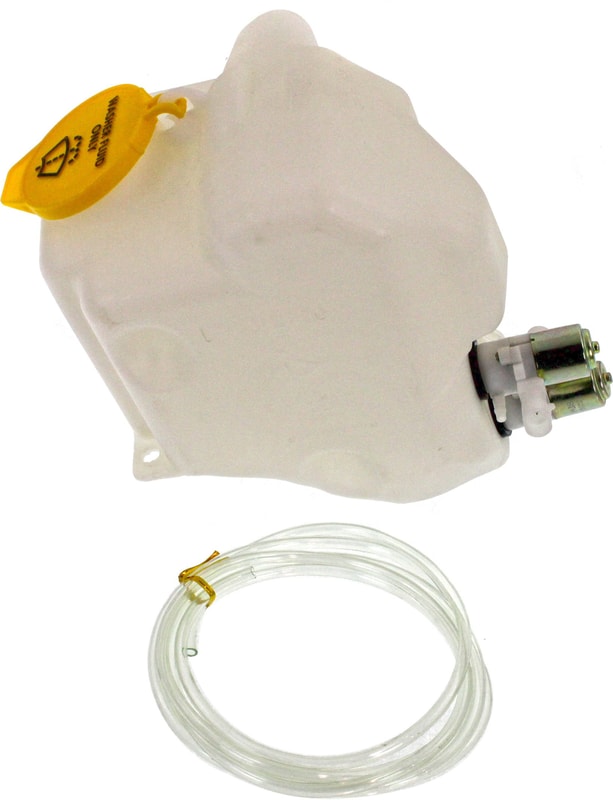 Washer Reservoir Assembly for Jeep Wrangler 2003-2006 with Dual Pump and Cap, Replacement