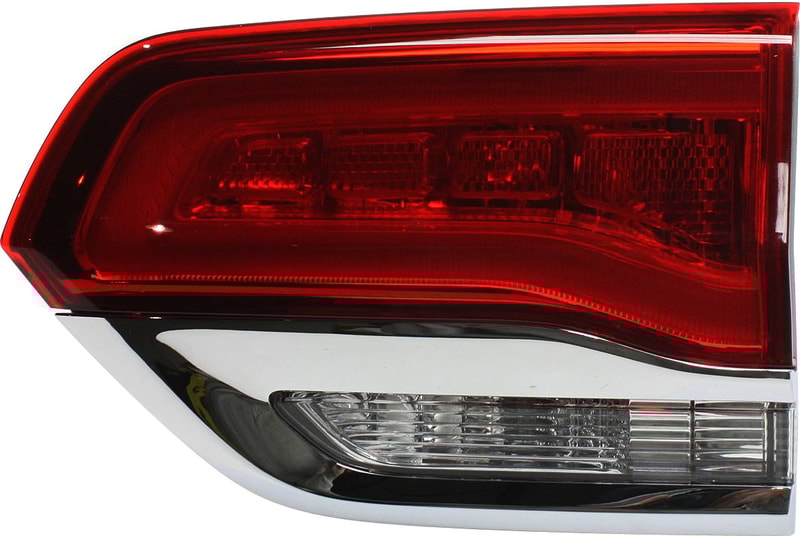 Right (Passenger) Inner Tail Light Assembly for 2014-2022 Jeep Grand Cherokee WK, Laredo/Limited/Overland/Summit Models with Chrome Trim, Replacement