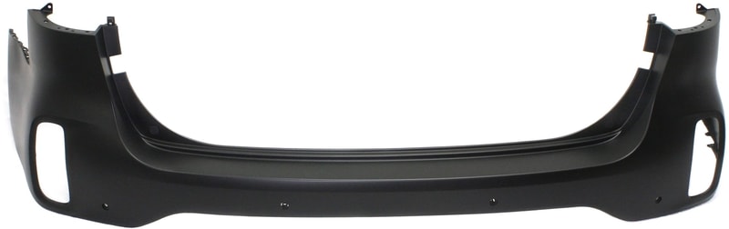Rear Bumper Cover for SORENTO 2014-2015, Upper Primed (Ready to Paint), Suitable w/ or w/o Sport Package, with Park Assist Sensor Holes, Replacement
