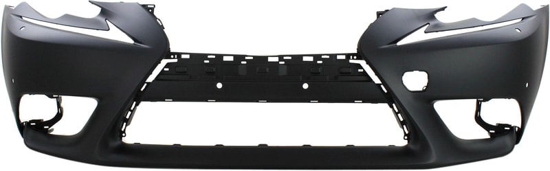 Front Bumper Cover for Lexus IS200T/IS250/IS300/IS350 2014-2016, Primed (Ready to Paint), without F Sport Package, with Headlight Washer Holes and Park Distance Sensor Holes, Excluding C Model, Replacement