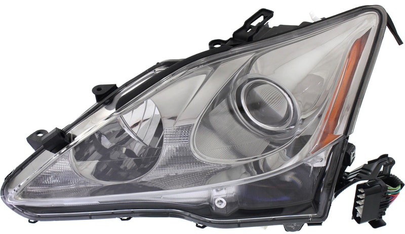 Headlight Lens and Housing for Lexus IS250/IS350 2009-2010, Left (Driver), Xenon, Without HID Kit, Excludes C Model, Replacement