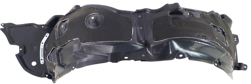 Front Fender Liner for Lexus IS250/IS350 (2011-2013), Left (Driver), Plastic, Vacuum Form, Excludes C Model, with Extension Sheet, Replacement